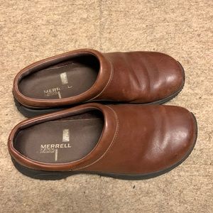 Merrell Encore Gust Slip-On brown Men'ssz7 women sz9